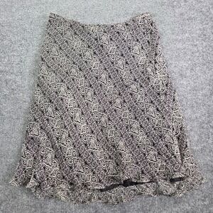 WHBM Skirt Womens 10 100% Silk Boho Witchy Whimsigoth Festival Y2k‎ Knee Length